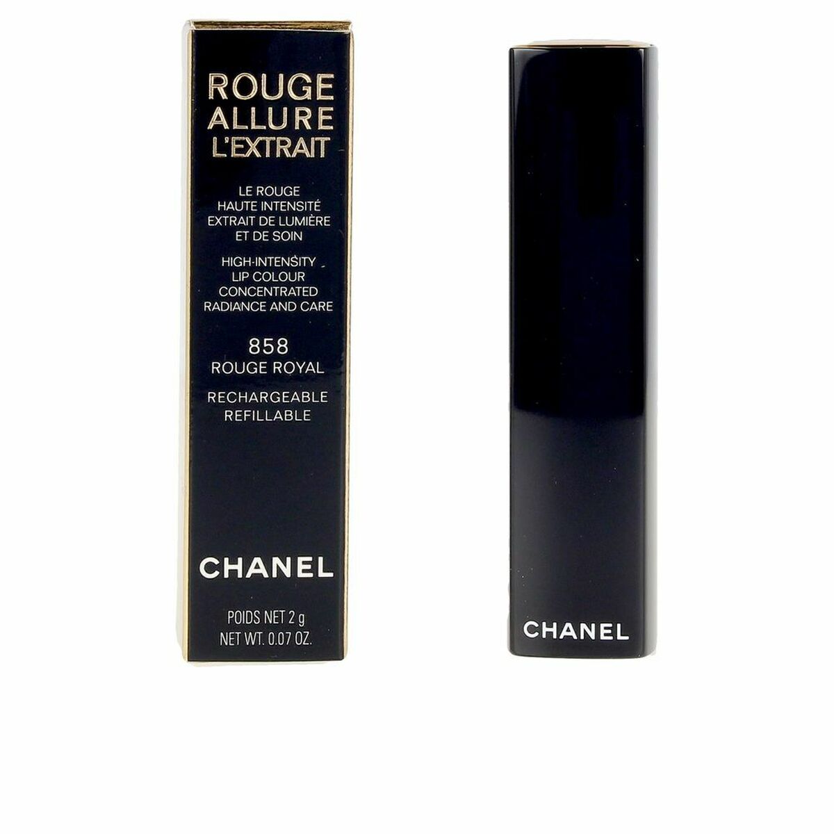 Läppstift Chanel Rouge Allure Extrait Rouge Royal 858 Nº 858 Rouge Royal 2 g (1 antal) - 2