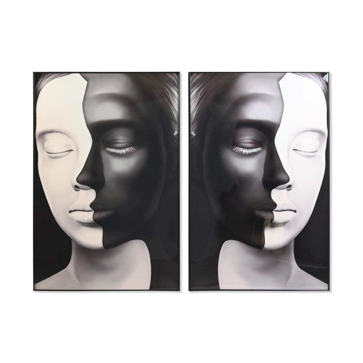 Tavla DKD Home Decor Aluminium Trä MDF 80 x 3 x 120 cm 80 x 3,5 x 120 cm