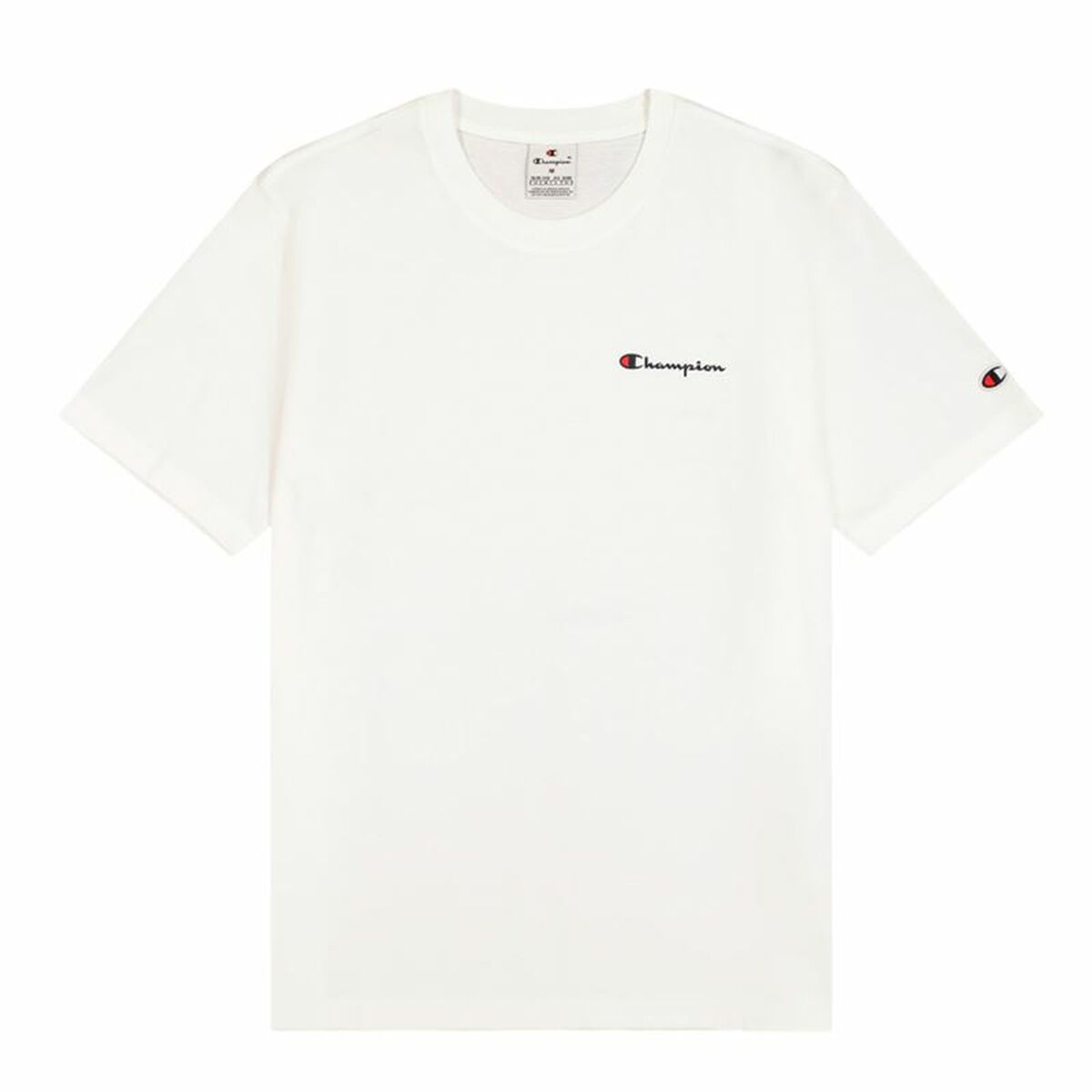 T-shirt med kortärm Herr Champion Crewneck Vit