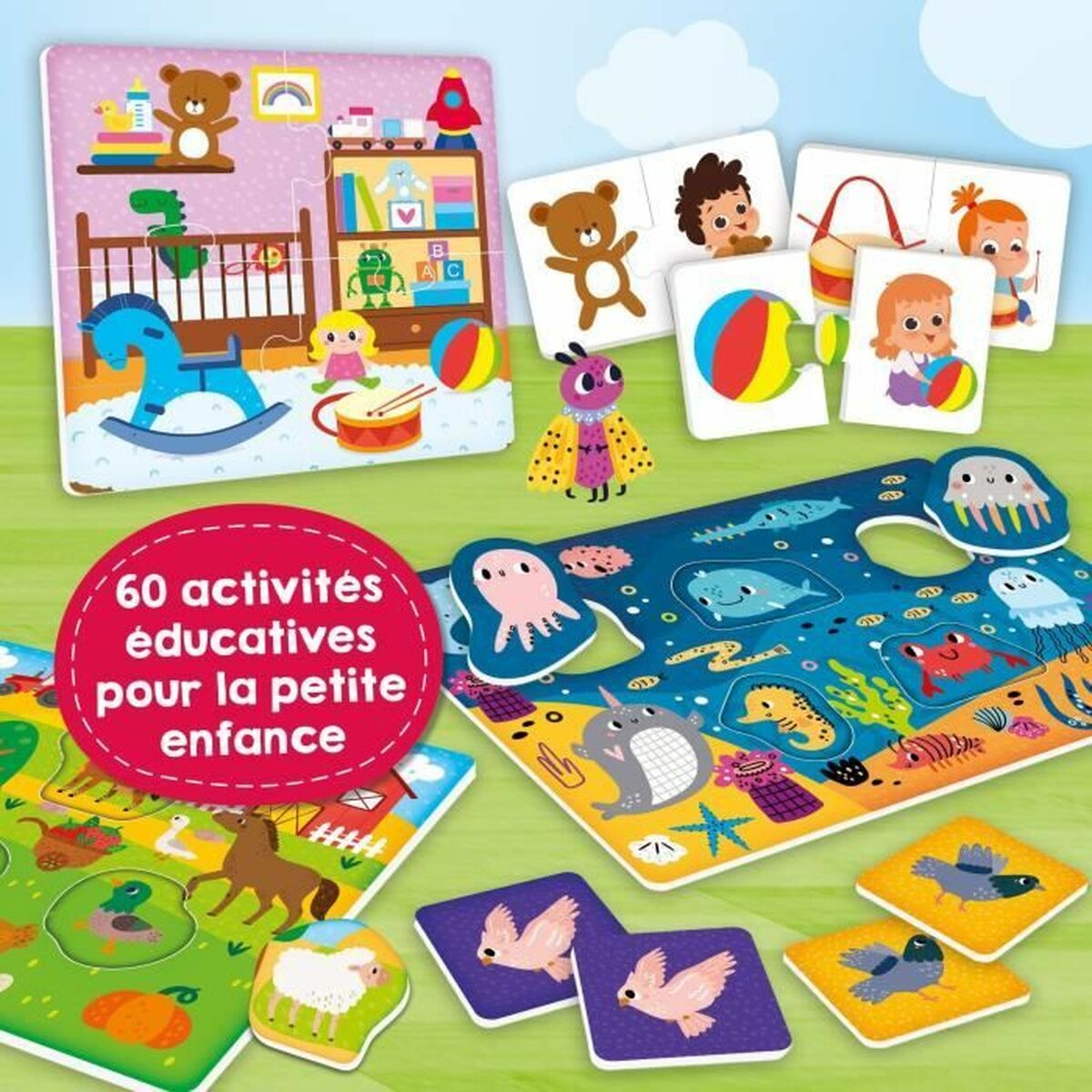 Utbildningsspel Lisciani Giochi Carotina Baby 60 Jeux (FR) - 3