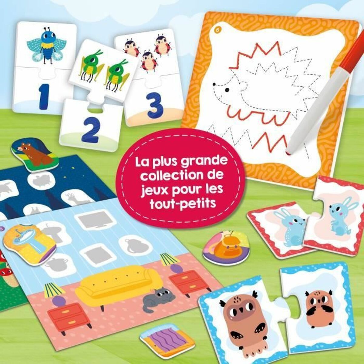 Utbildningsspel Lisciani Giochi Carotina Baby 60 Jeux (FR) - 4