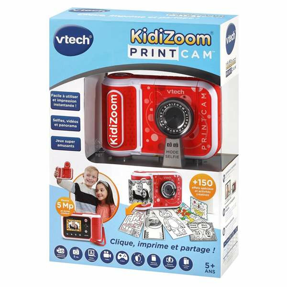 Digitalkamera för barn Vtech Kidizoom Fotoskrivare - 5