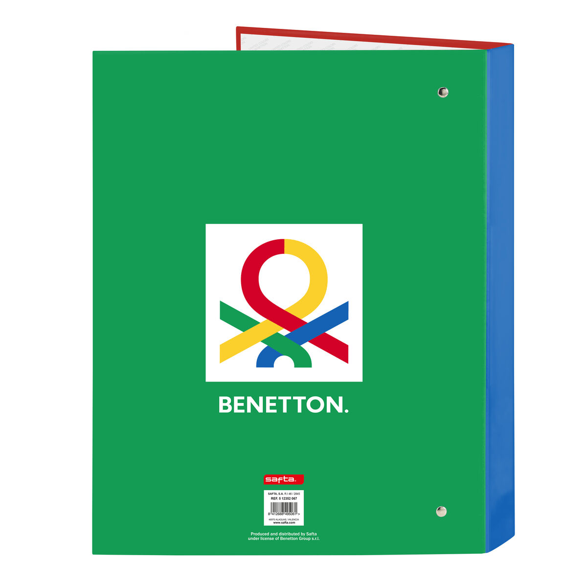 Ringpärm Benetton Pop Grå A4 (26.5 x 33 x 4 cm) - 4