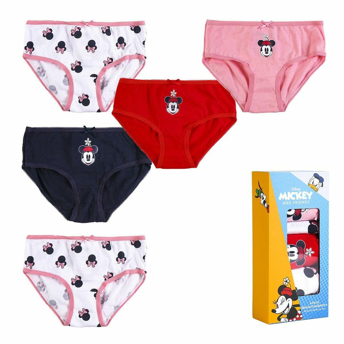 Förpackning med trosor för Flickor Minnie Mouse 5 antal Multicolour - 6