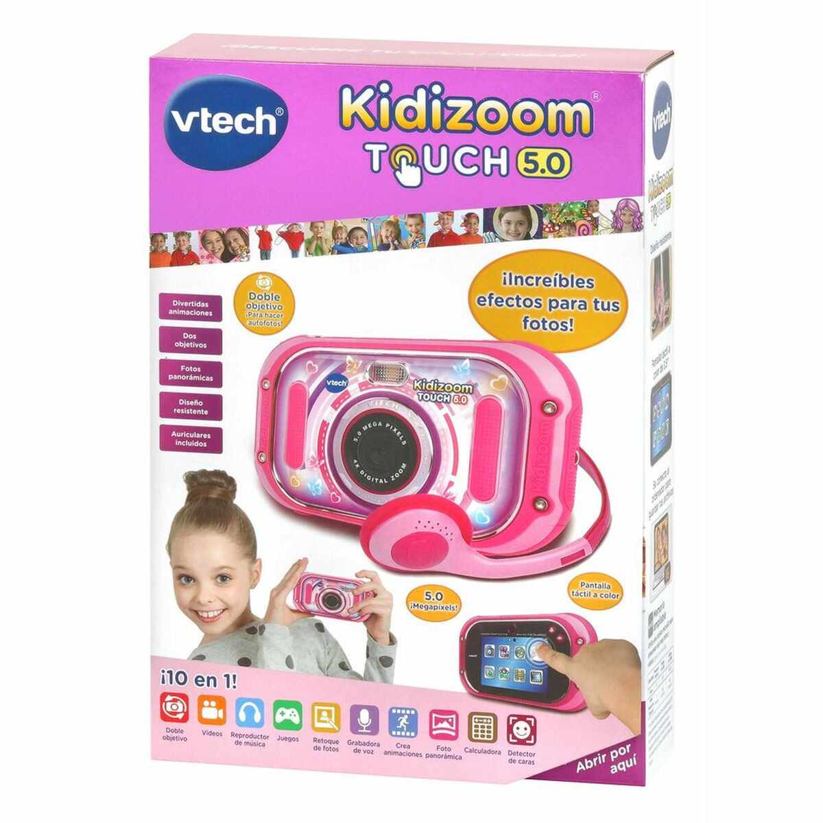 Digitalkamera för barn Vtech Kidizoom Touch 5 Mpx 3,5" - 3