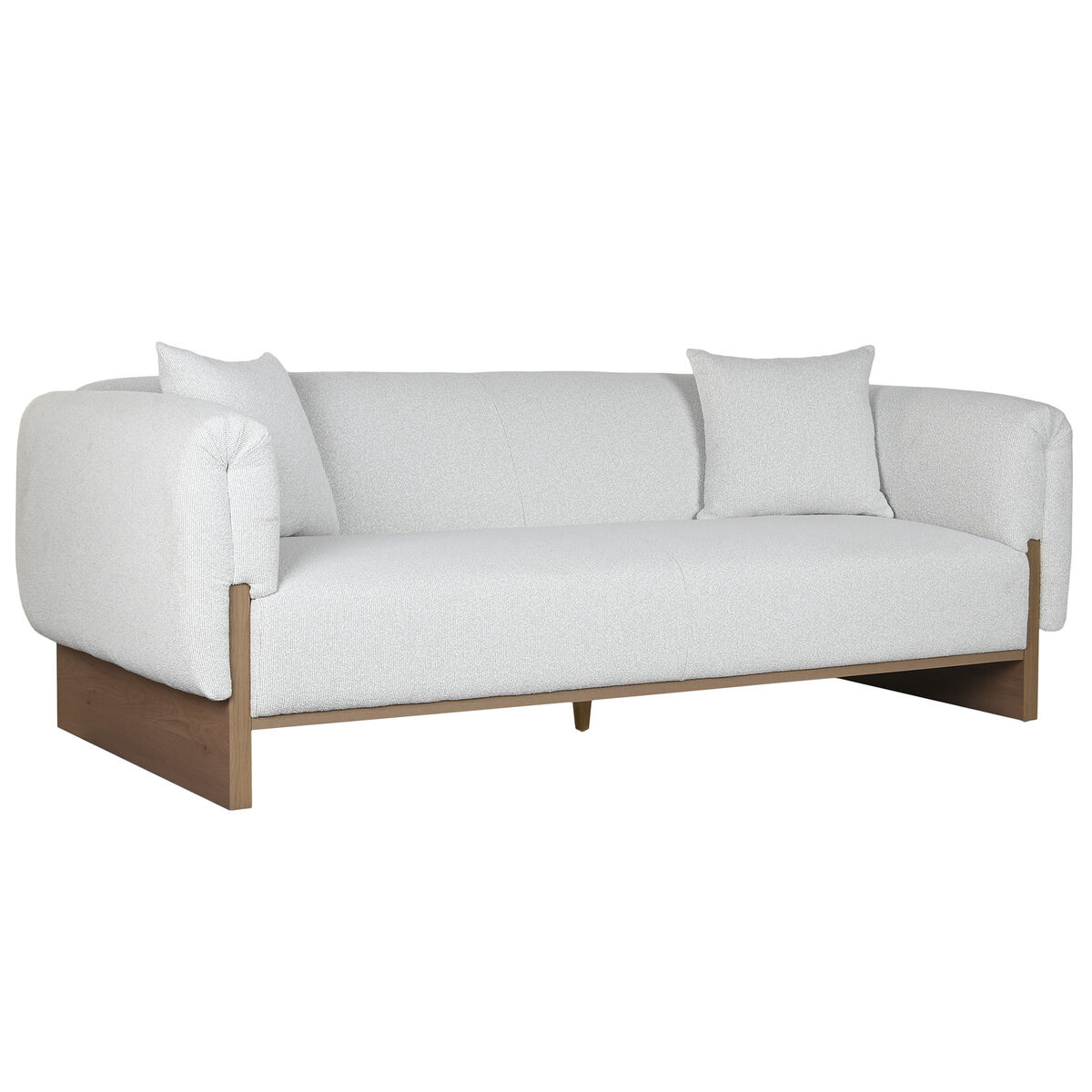 Soffa Home ESPRIT Brun Grå Scandi 220 x 95 x 77 cm