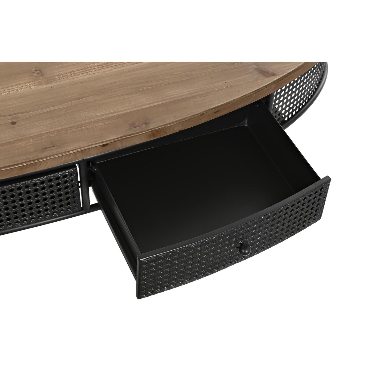 Soffbord DKD Home Decor Brun Svart Metall Gran 120 x 58 x 42 cm - 12