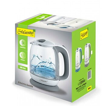 Vattenkokare Feel Maestro MR-056 grey Grå Glas 2200 W 1,7 L