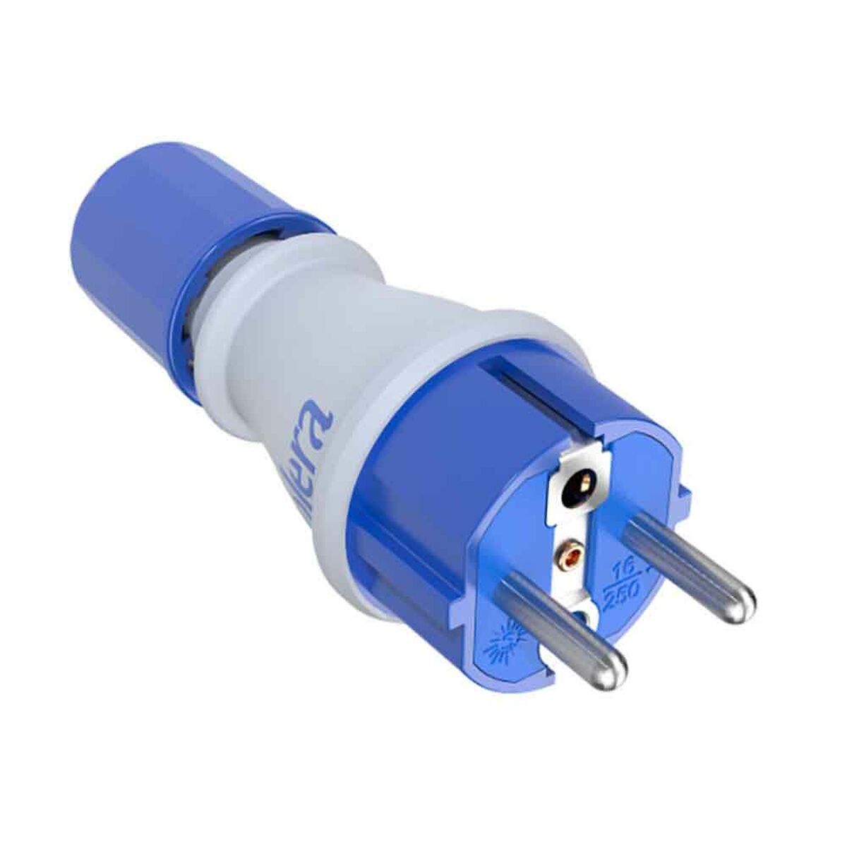 Stiftplugg Solera 706tkb Blå Vit 250 V 16 A