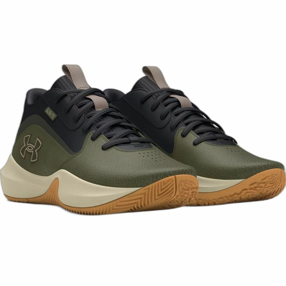 Basketskor, Vuxen Under Armour Lockdown 7 Persimon Oliv - 5