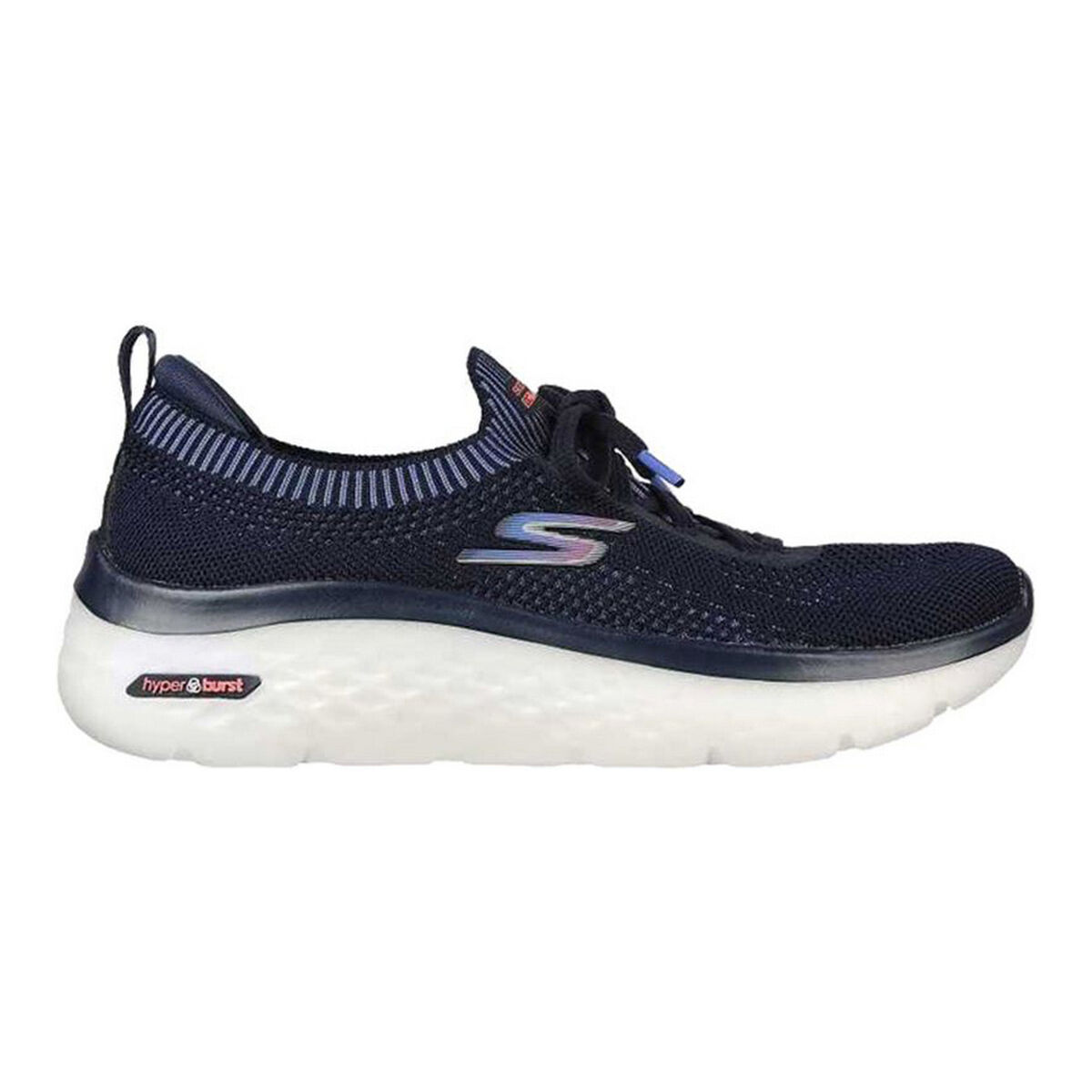 Löparskor, Vuxna Skechers Engineered Flat Knit W Blå Svart - 5