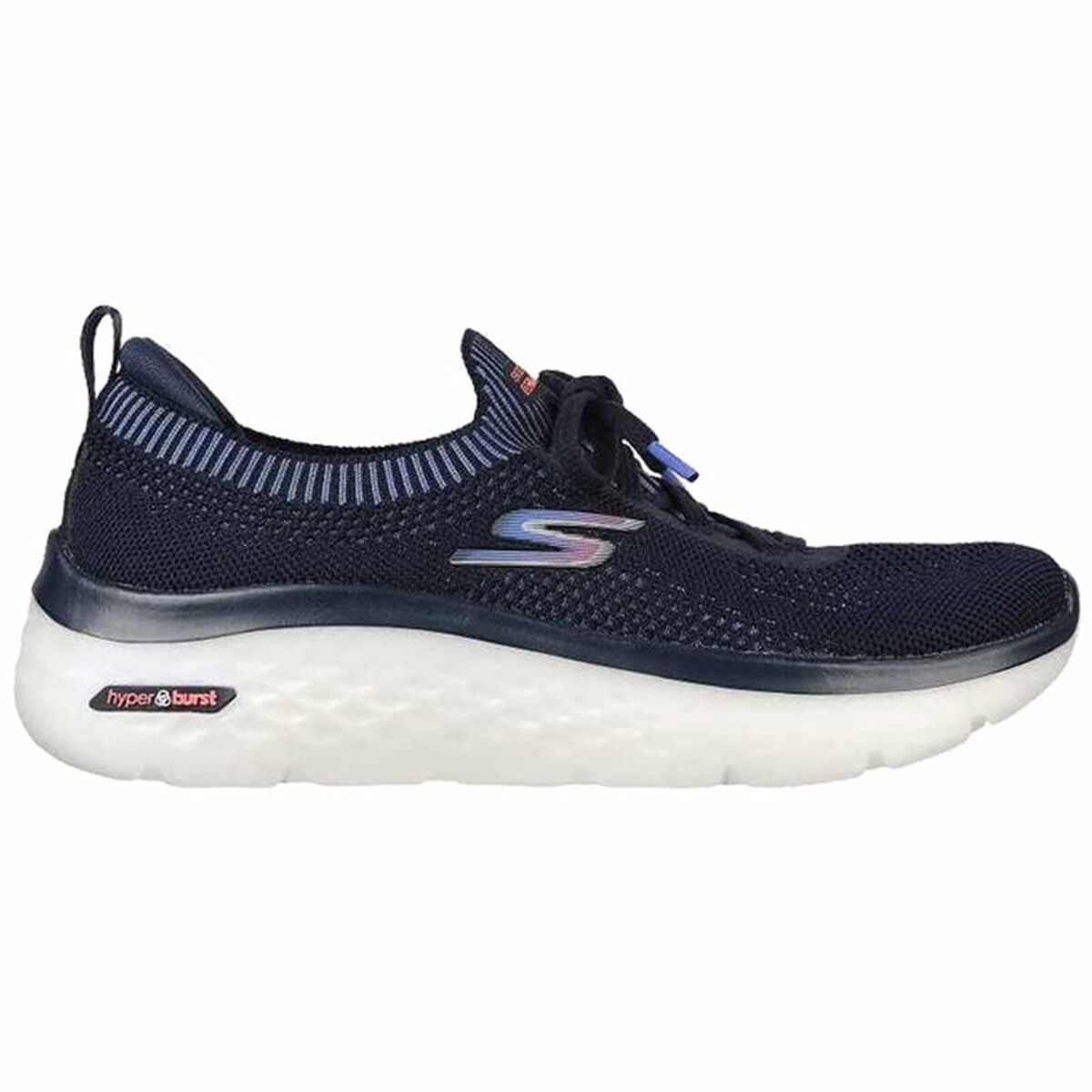Löparskor, Vuxna Skechers Engineered Flat Knit W Blå Svart - 11