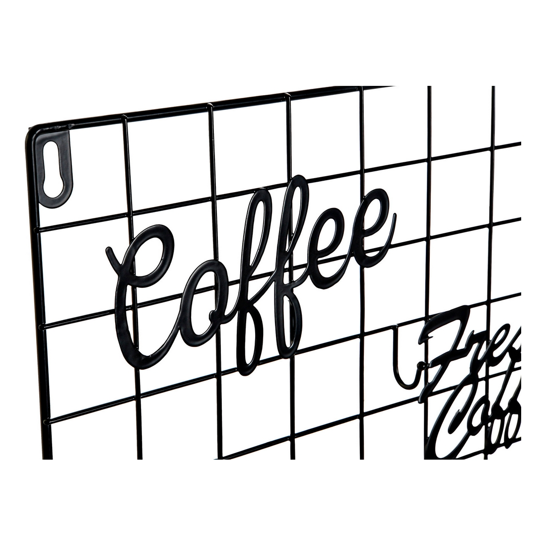 Väggdekoration DKD Home Decor Coffee Vit Svart Vintage 30 x 4 x 38 cm - 2