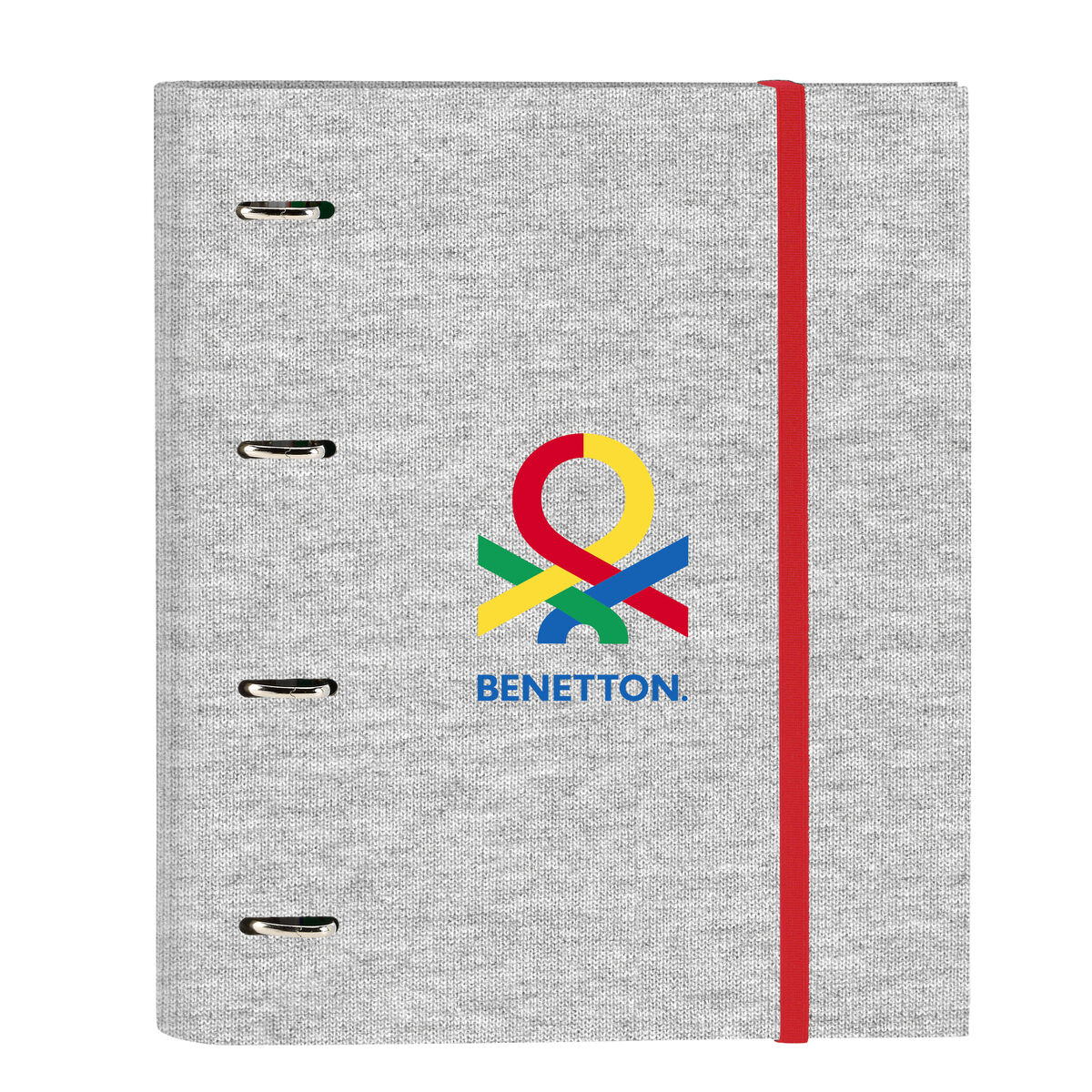 Ringpärm Benetton Pop Grå (27 x 32 x 3.5 cm)