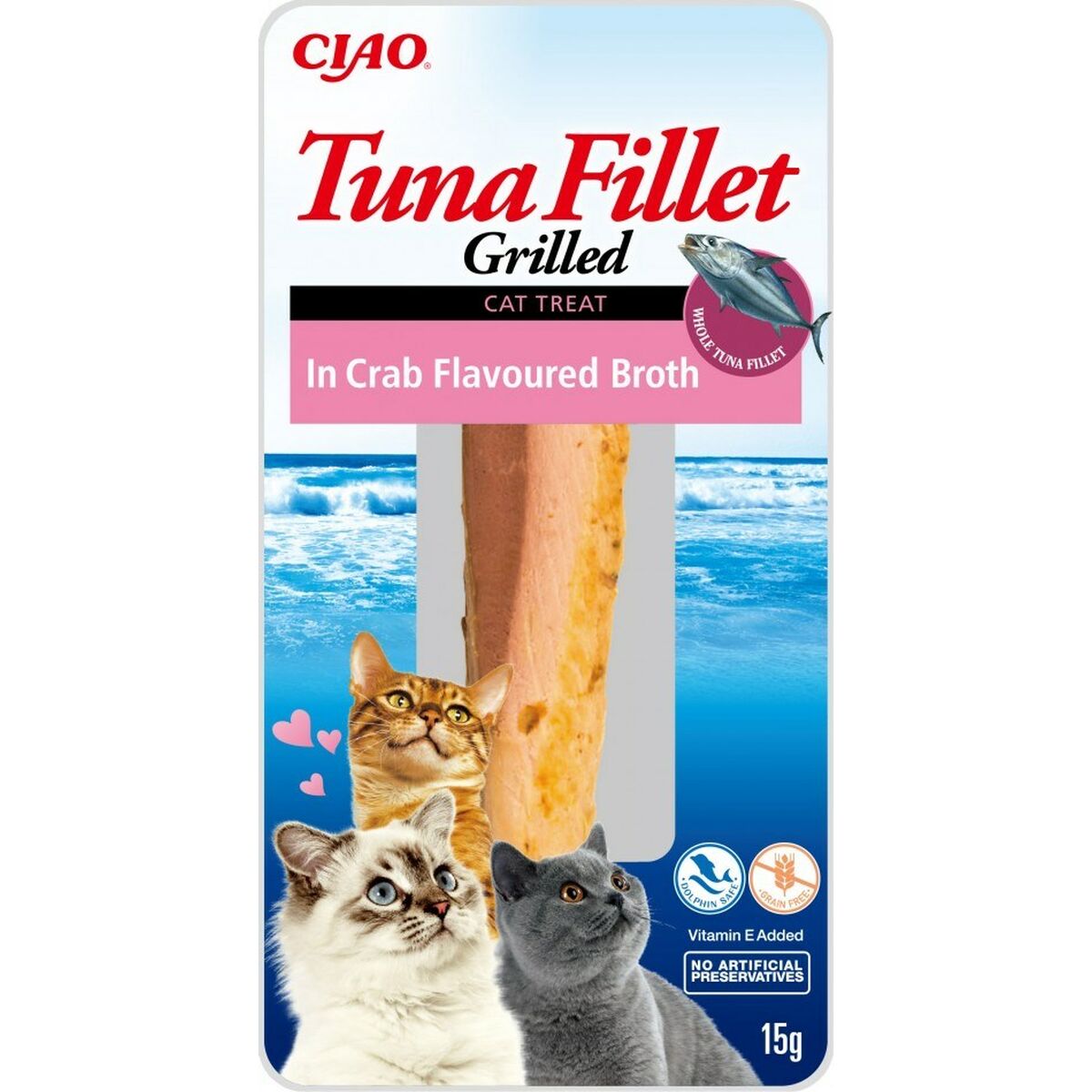 Snack for Cats Inaba Flavoured broth 15 g Krabba Tonfisk
