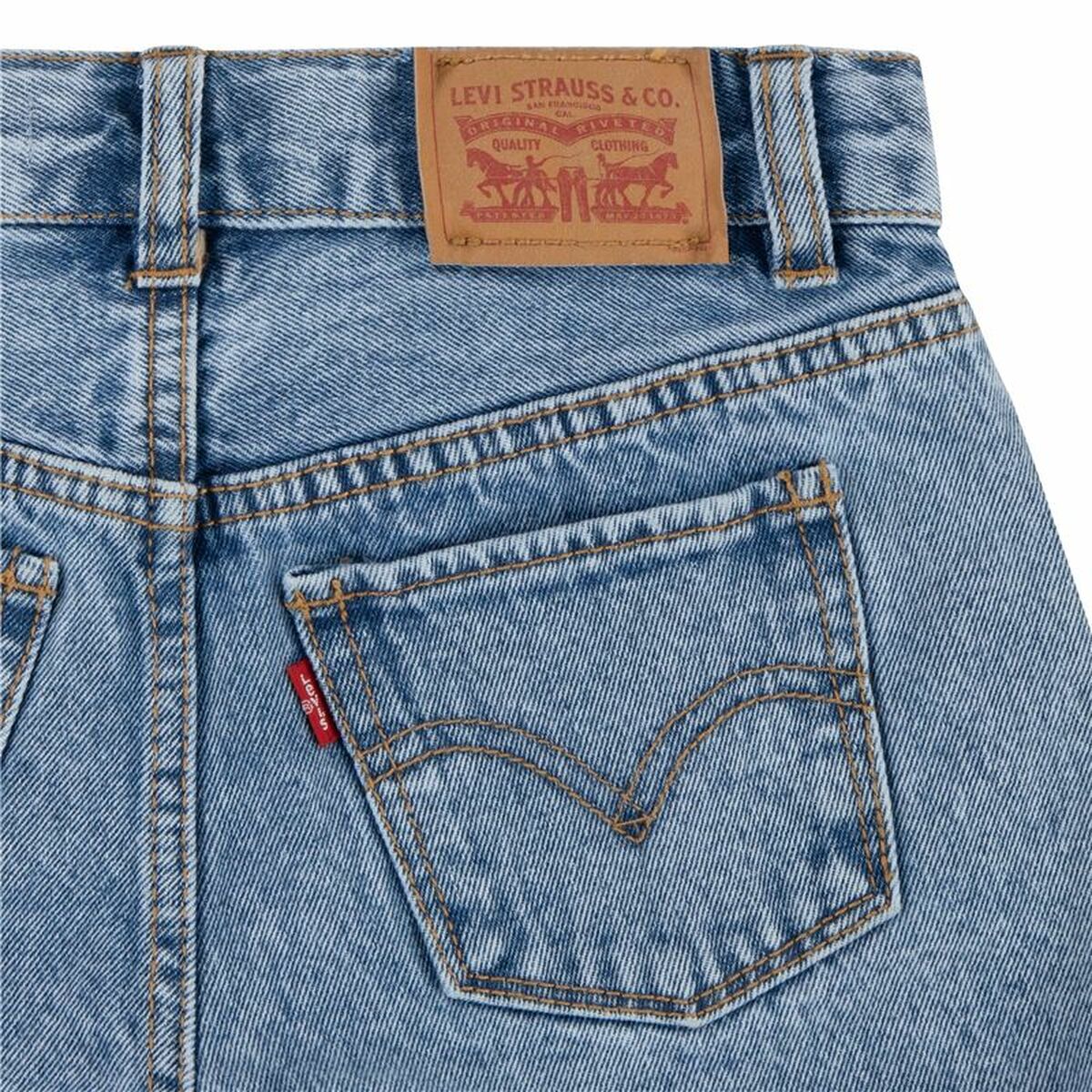 Jeansbyxor Levi's Mini Mom Vibe Mörkblå - 3