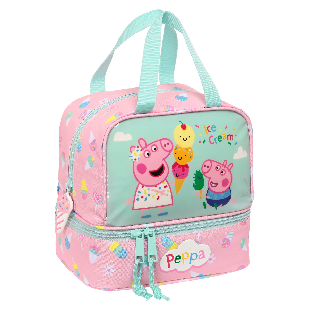 Termiskt tryck Peppa Pig Ice cream Rosa Mint 20 x 20 x 15 cm
