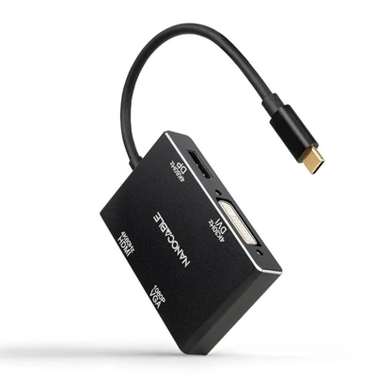 USB-HUB-C NANOCABLE 10.16.4307 Svart