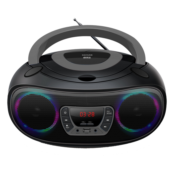 Bluetooth CD-radio MP3 Denver Electronics TCL-212BT GREY 4W Grå Svart/Grå