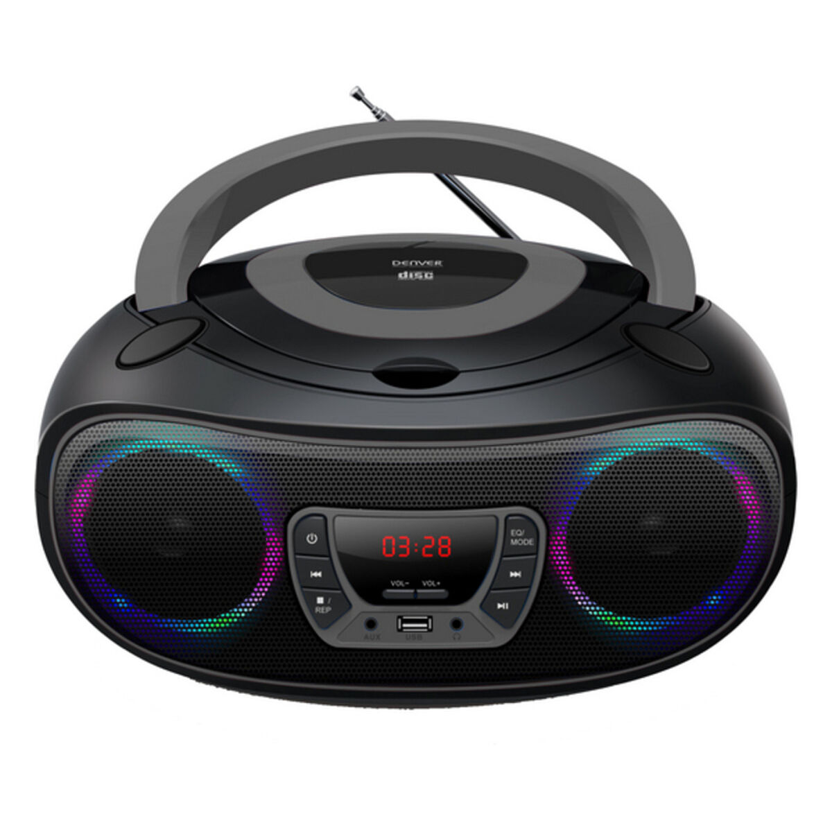 Bluetooth CD-radio MP3 Denver Electronics TCL-212BT GREY 4W Grå Svart/Grå - 3