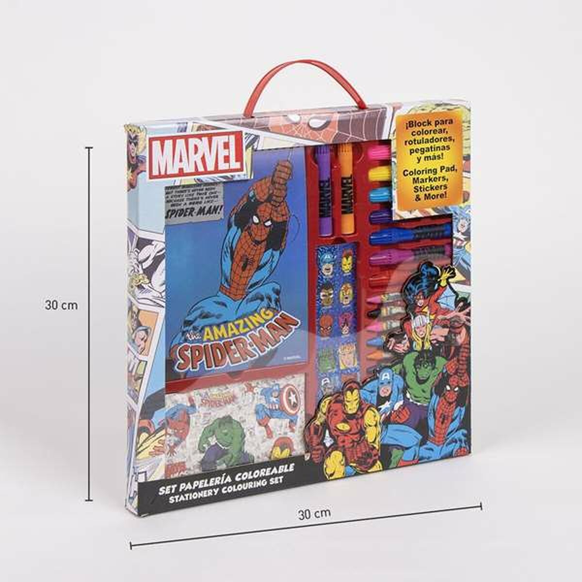 Brevpapper Set Marvel Blå - 3