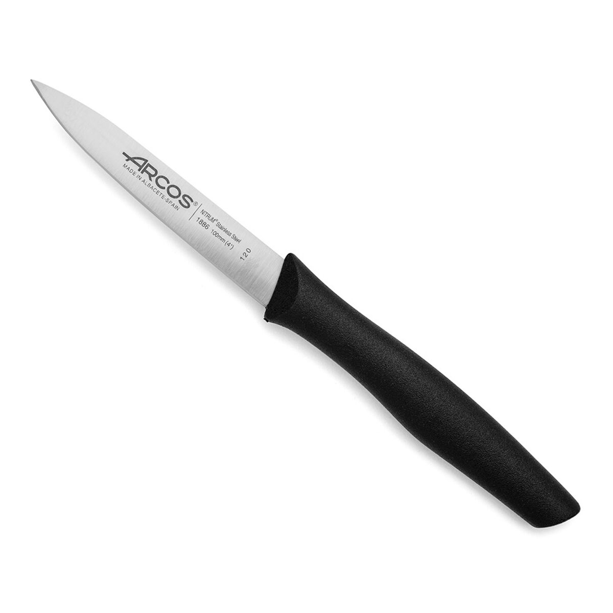 Grönsakskniv Arcos serie nova Svart Rostfritt stål polypropen 10 cm