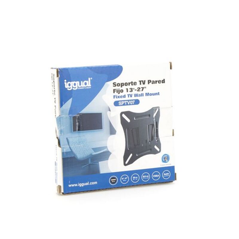 Fast Väggfäste för TV iggual SPTV07 IGG314616 13"-27" Svart - 4