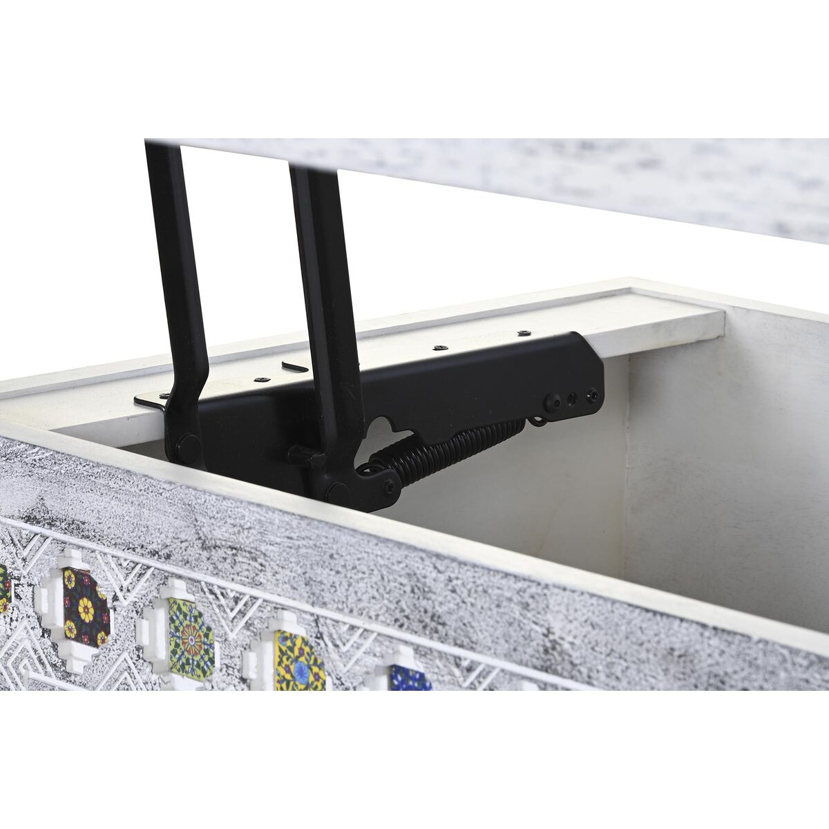 Soffbord DKD Home Decor Metall Mangoträ (116 x 60 x 51 cm) - 8