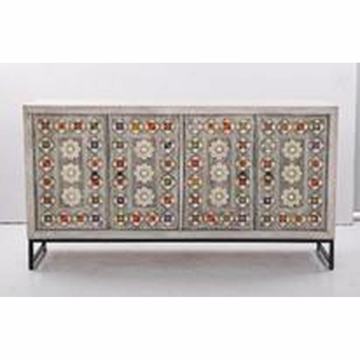 Soffbord DKD Home Decor Metall Mangoträ (116 x 60 x 51 cm) - 11