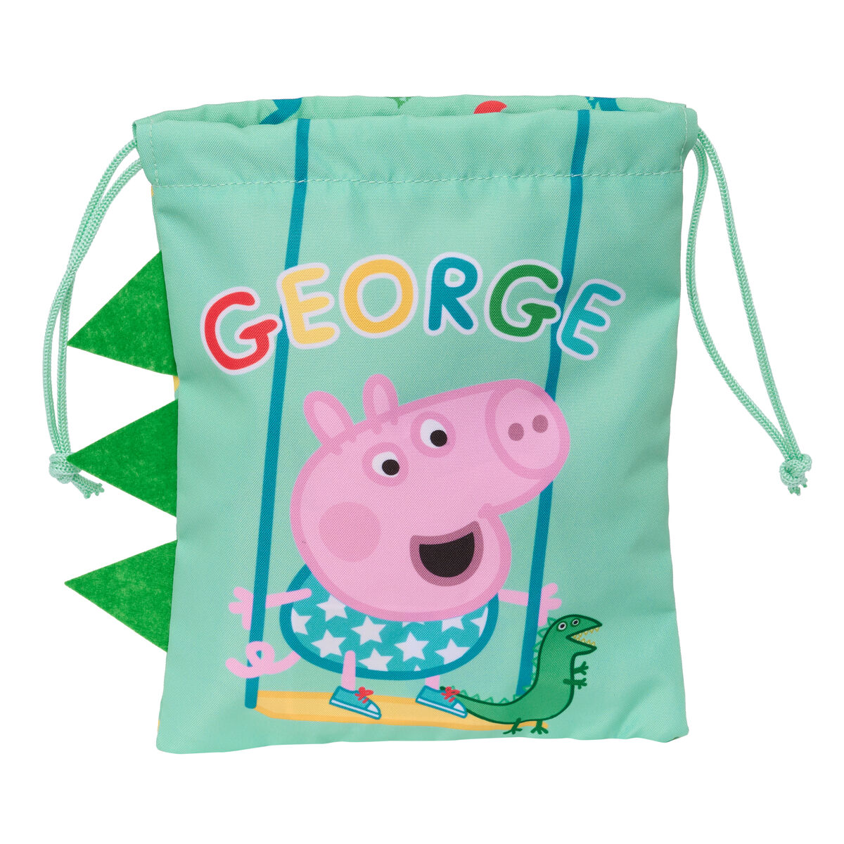 Lunchlåda Peppa Pig 20 x 25 x 1 cm Säck Mint