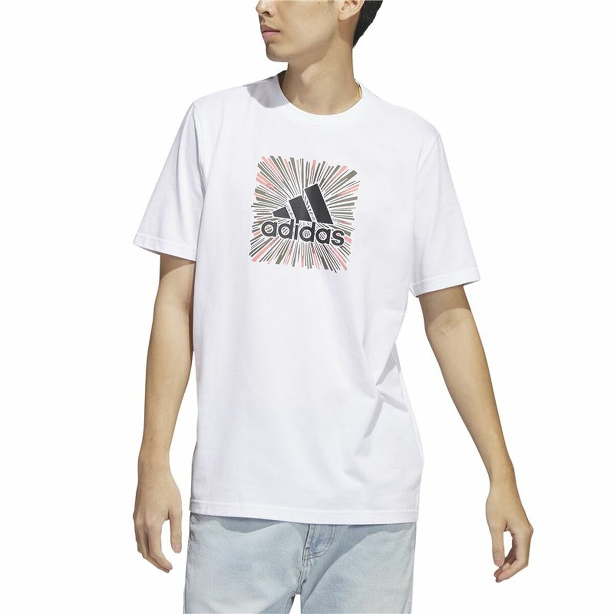 T-shirt med kortärm Herr Adidas Sport Optimist (XS) - 3
