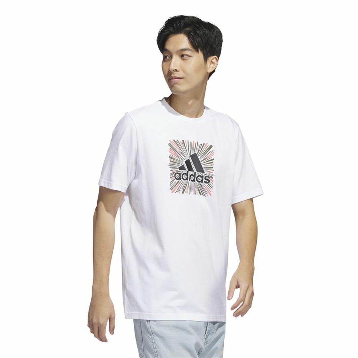 T-shirt med kortärm Herr Adidas Sport Optimist (XS) - 5