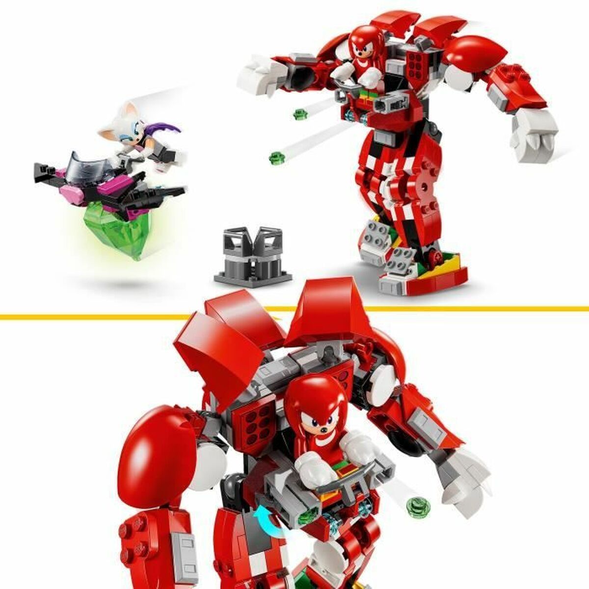Byggsats Lego 76996 Sonic The Hedgehog Knuckles' Robot Guardian Multicolour - 3