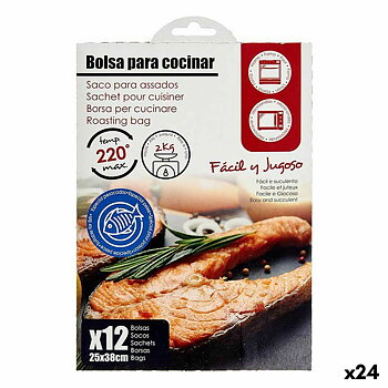 Väskset 25 x 38 cm Fisk Plast (24 antal)