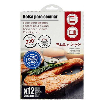 Väskset 25 x 38 cm Fisk Plast (24 antal)