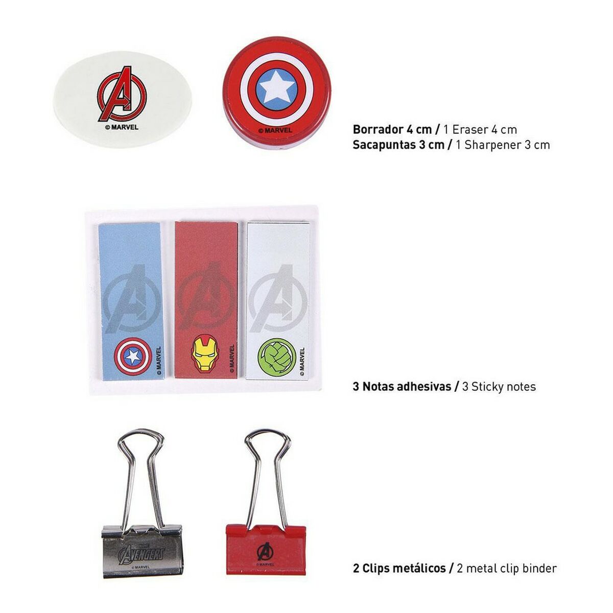 Brevpapper Set The Avengers (12 pcs) - 3