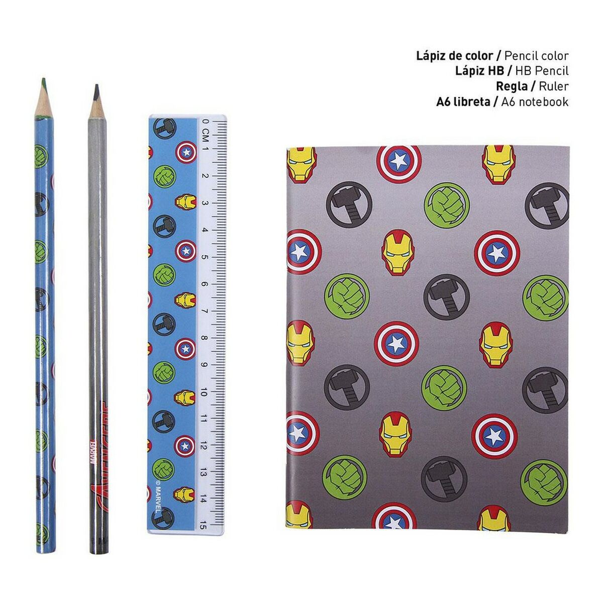 Brevpapper Set The Avengers (12 pcs) - 6
