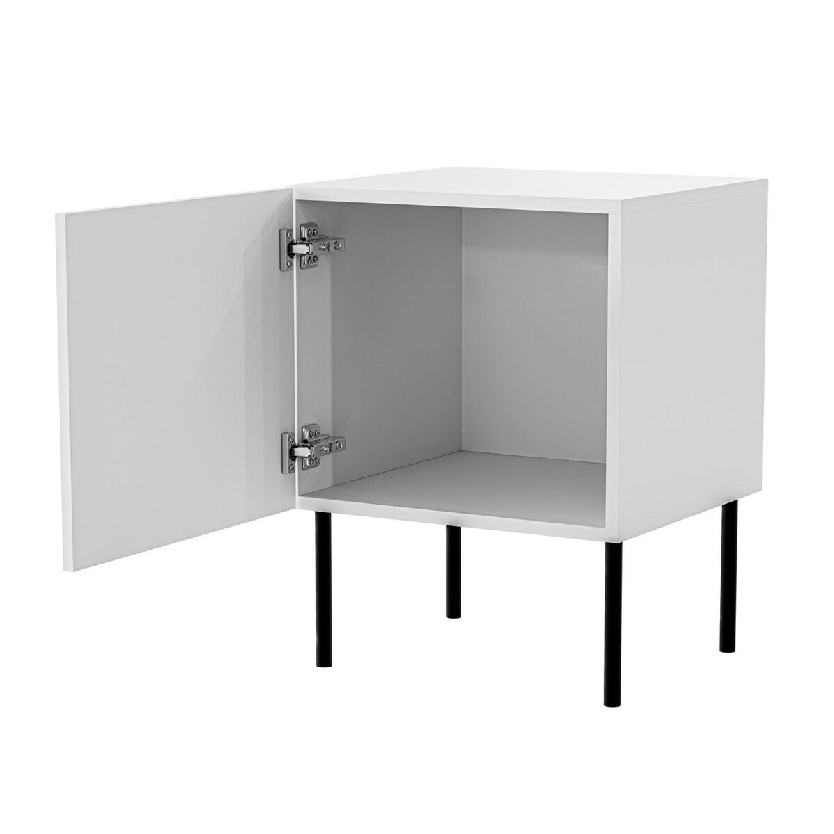 Nattduksbord Cama Meble PALAZZO 400030 Vit Svart - 2