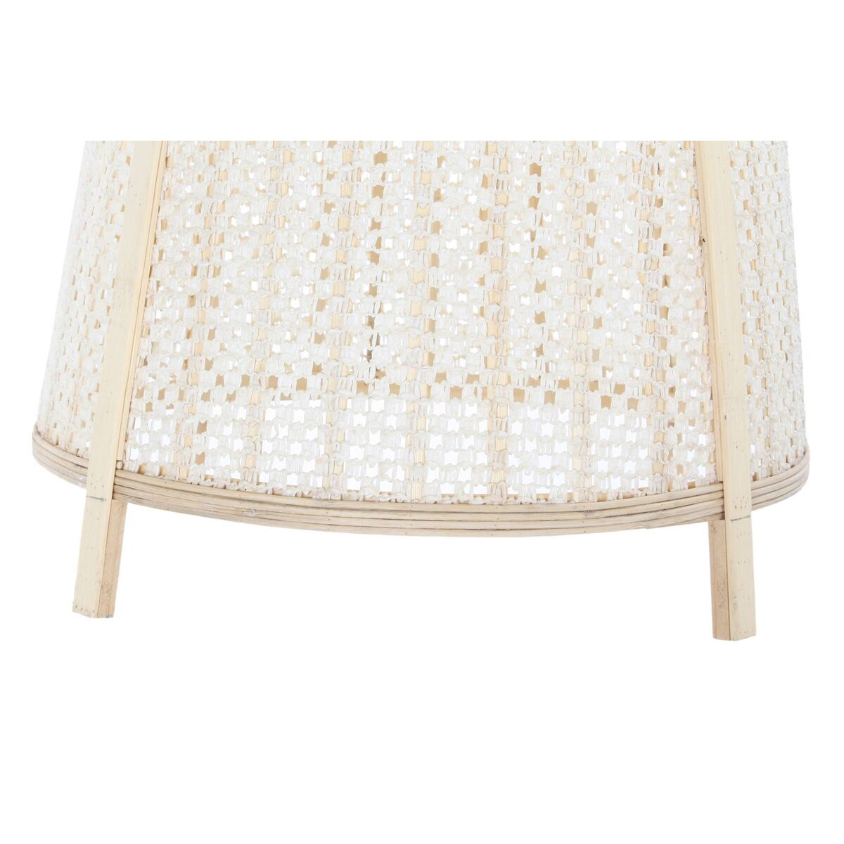 Taklampa DKD Home Decor 47 x 47 x 64 cm Naturell Kräm 50 W - 13