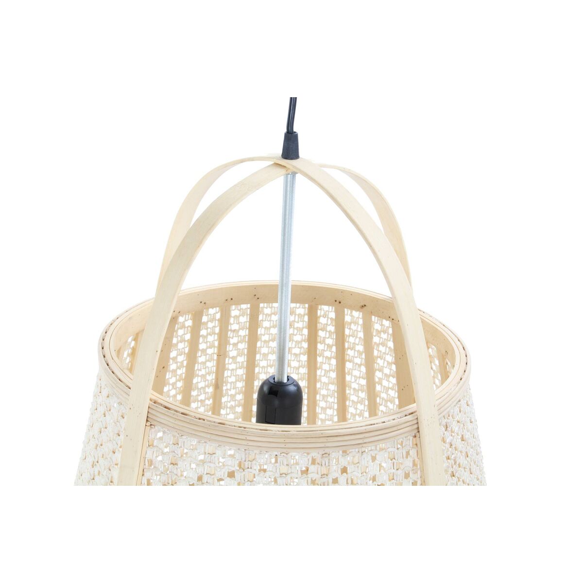 Taklampa DKD Home Decor 47 x 47 x 64 cm Naturell Kräm 50 W - 5
