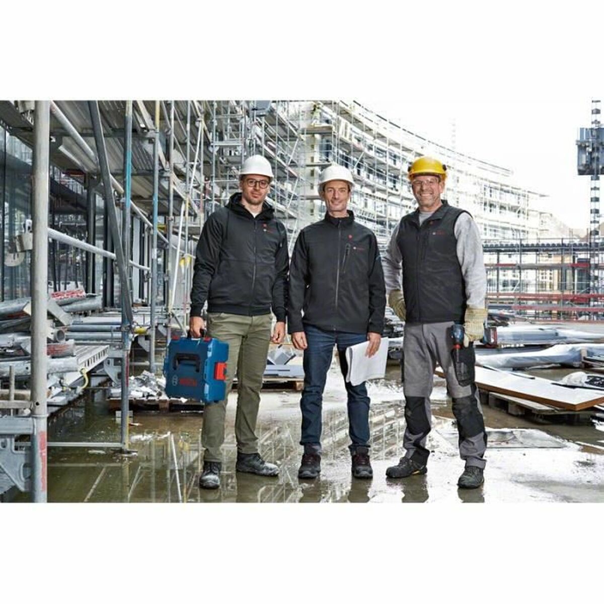 Arbetsjacka BOSCH GHH 12 Svart L (L) - 5