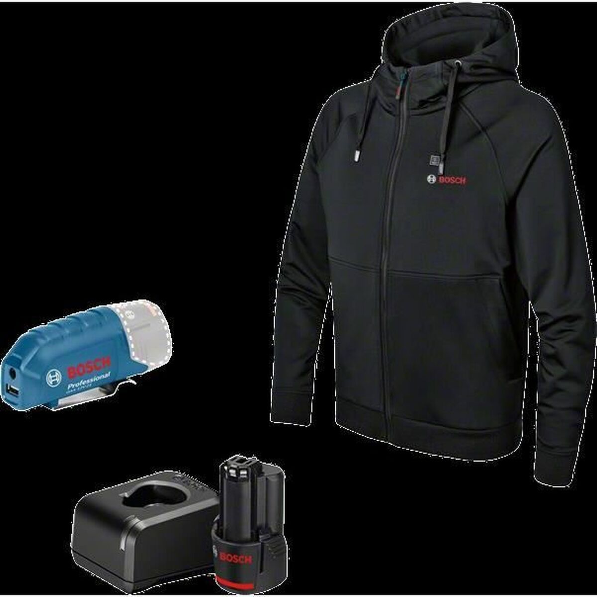 Arbetsjacka BOSCH GHH 12 Svart L (L) - 7