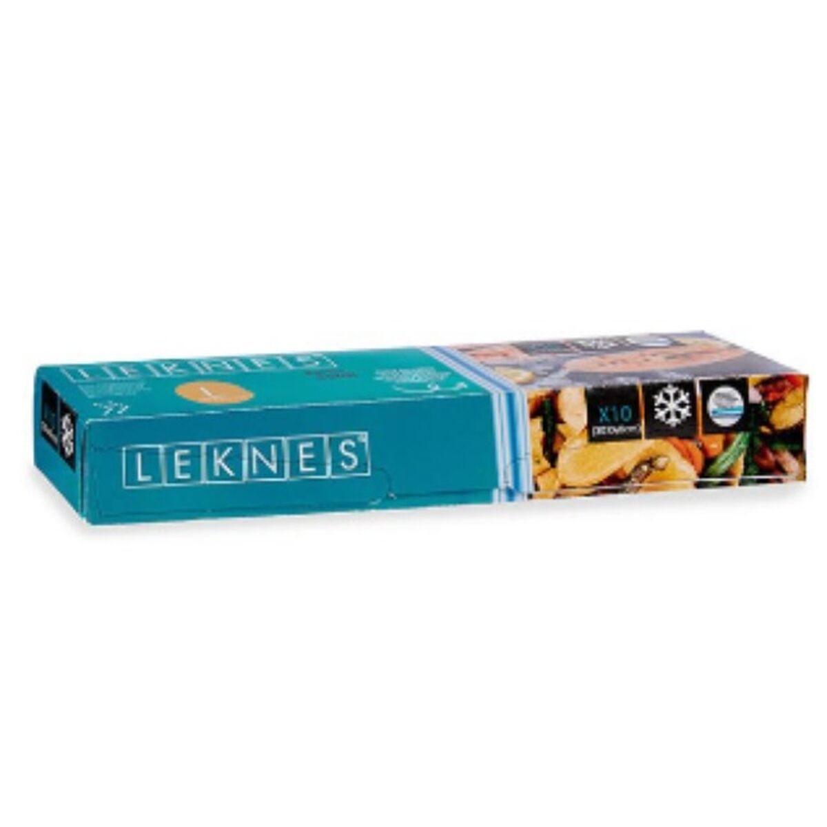 Set med återanvändningsbara livsmedelspåsar Leknes Blå Polyetylen 7 L 30 x 40 cm 30,5 x 4 x 4 cm 31 x 7,5 x 4,5 cm 30 x 0,01 x 4 - 5