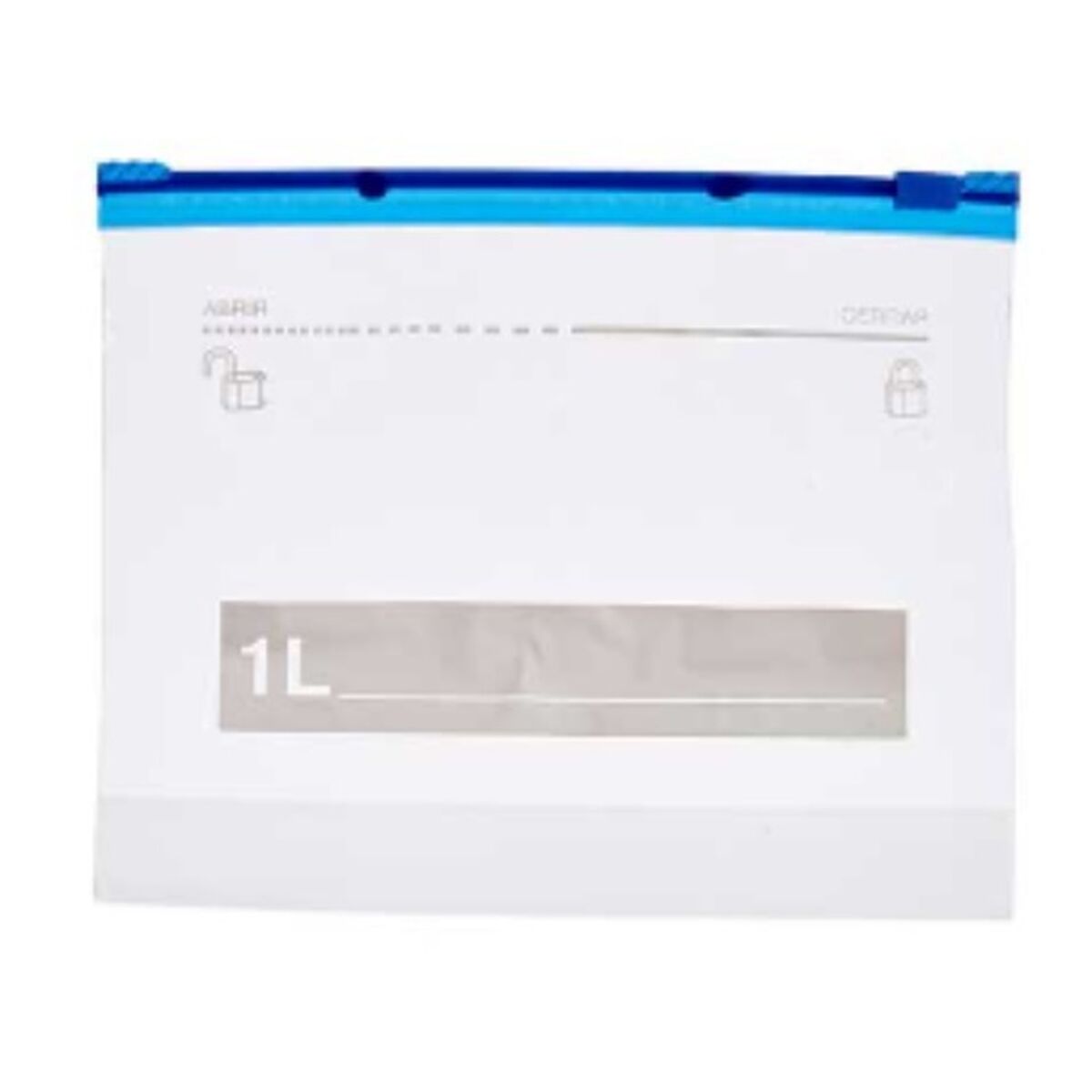 Set med återanvändningsbara livsmedelspåsar Leknes Transparent Polyetylen 1 L 20 x 17 cm 17,3 x 0,03 x 20,7 cm ziplock (21 antal - 4