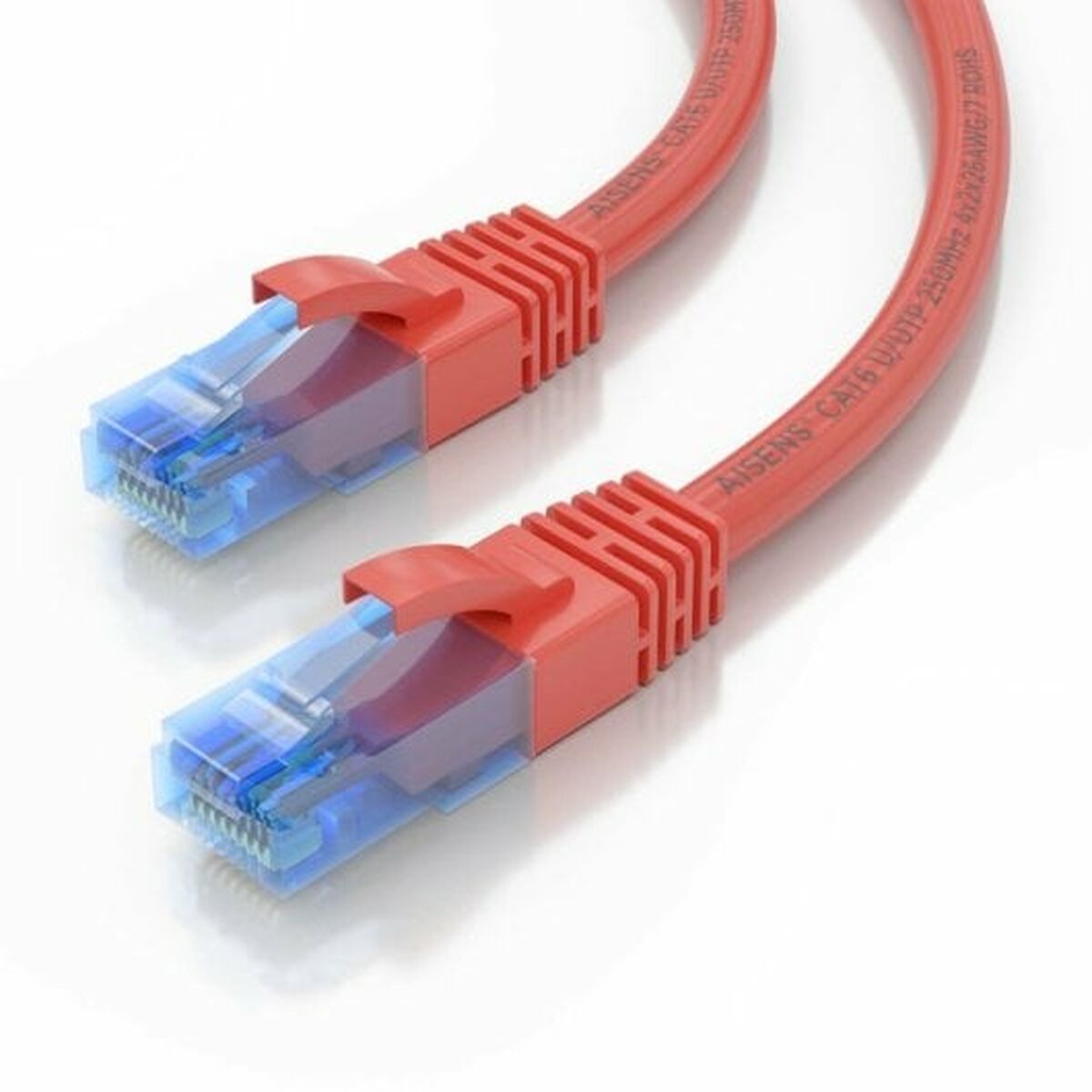 Nätkabel UTP Styv Kategori 6 Aisens Röd 75 cm - 3