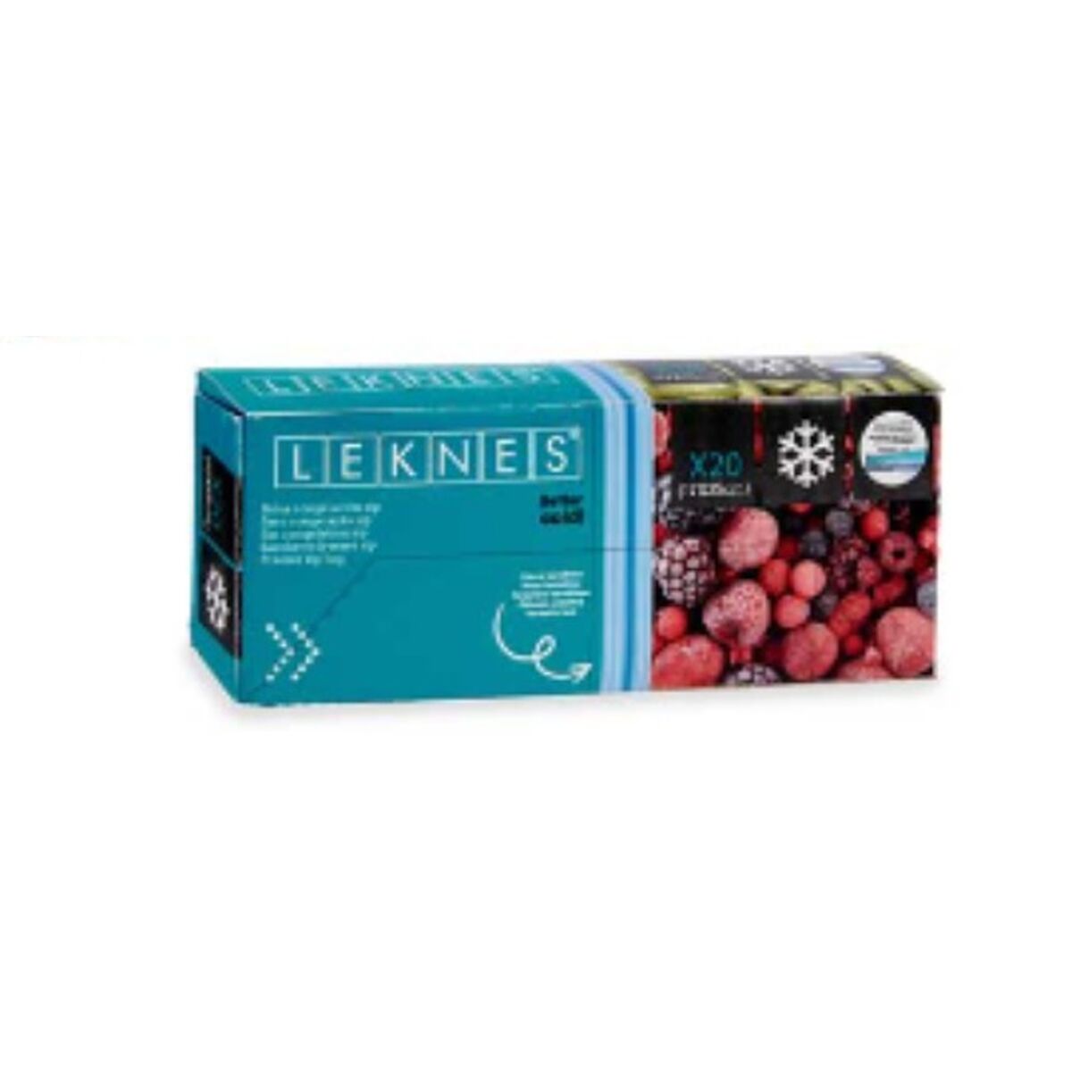 Set med återanvändningsbara livsmedelspåsar ziplock 17 x 25 cm Blå Polyetylen (20 antal) - 5