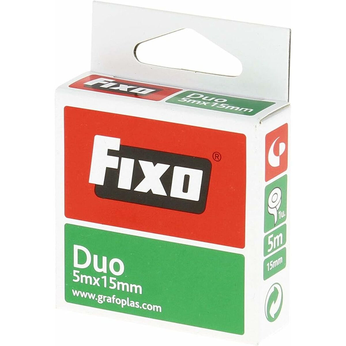 Dubbelsidig Tejp Fixo 15 mm x 5 m (10 antal) - 3