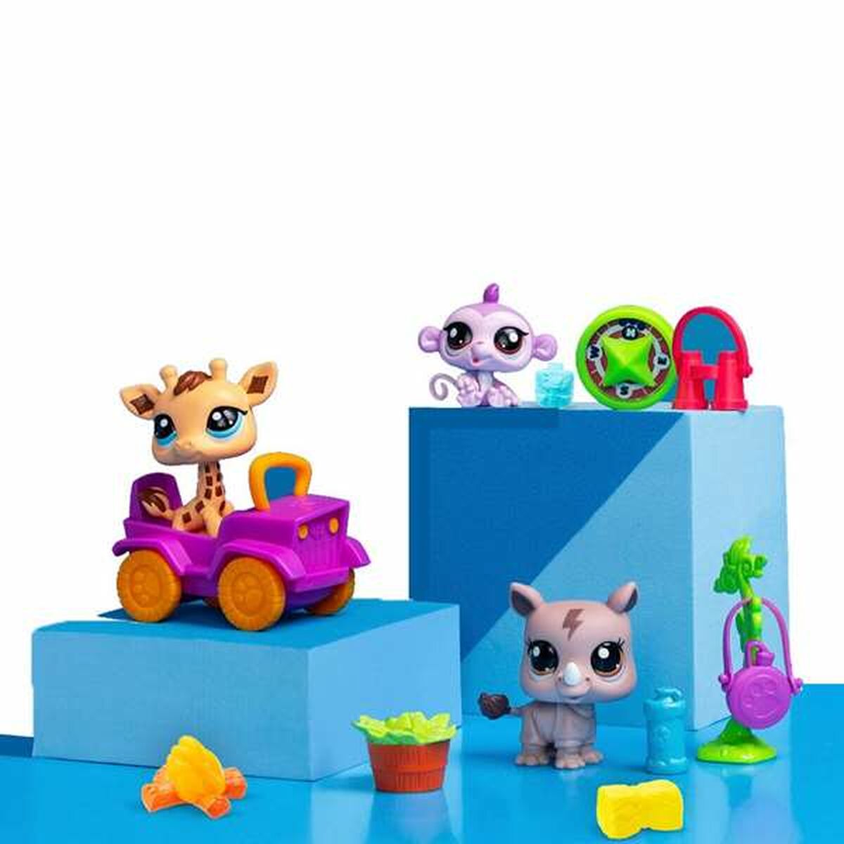Playset Bandai Littlest Pet Shop SAFARI 8 Delar - 4