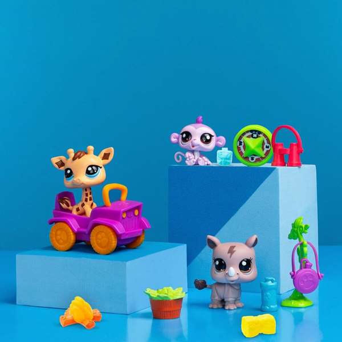 Playset Bandai Littlest Pet Shop SAFARI 8 Delar - 6