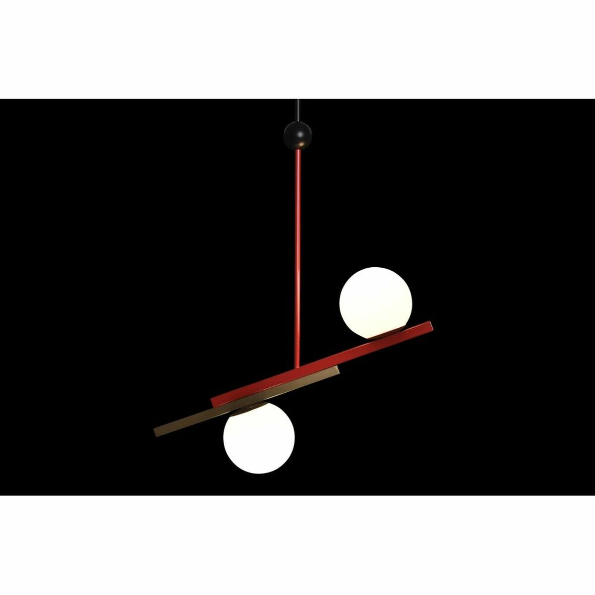 Taklampa DKD Home Decor Röd Svart Gyllene Vit (64 x 20 x 120 cm) - 6